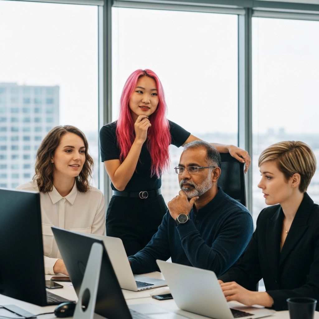 Professional team collaboration